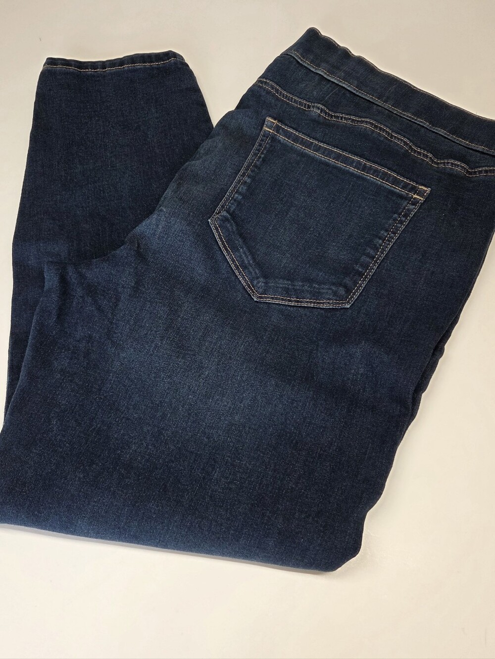 EVRI Indigo Blue Stretch Jeggings - Slim Waistband - Picture 9 of 13